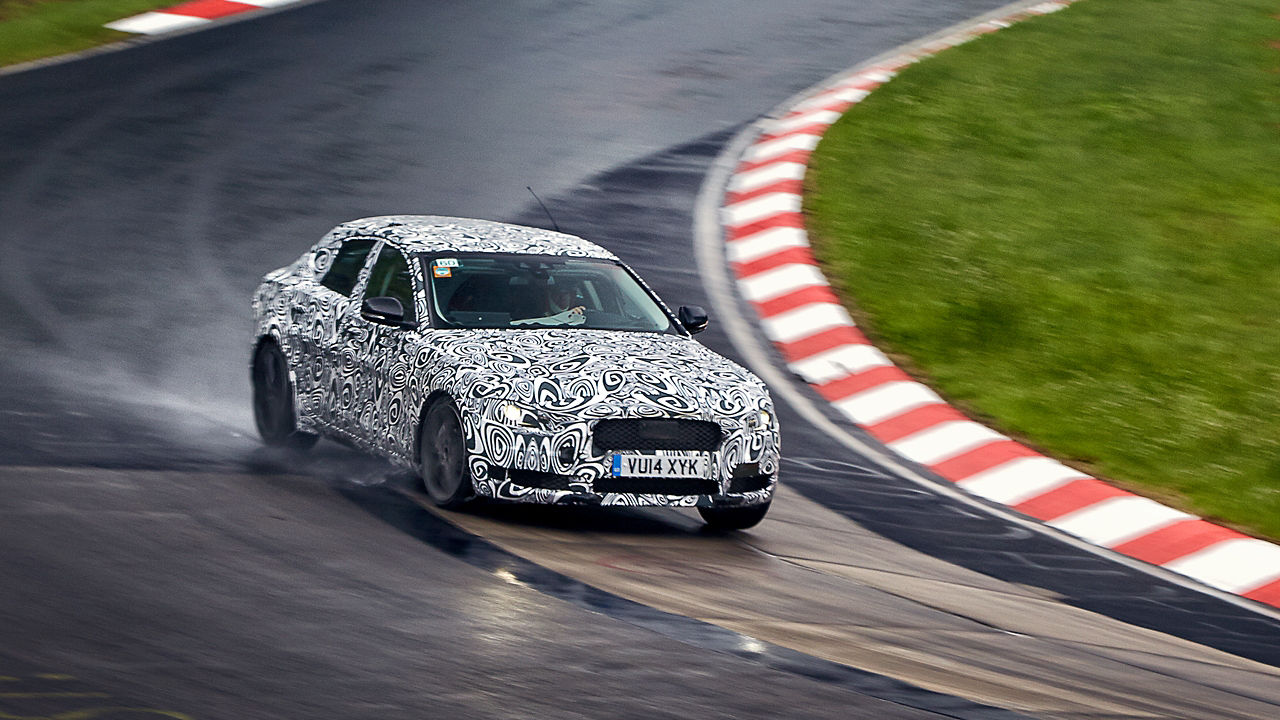 Jaguar XE Car Testing on road