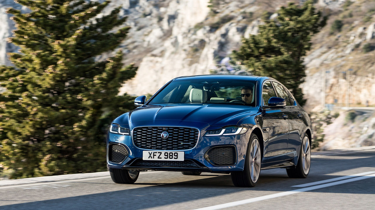 Jaguar XF  Running on the road