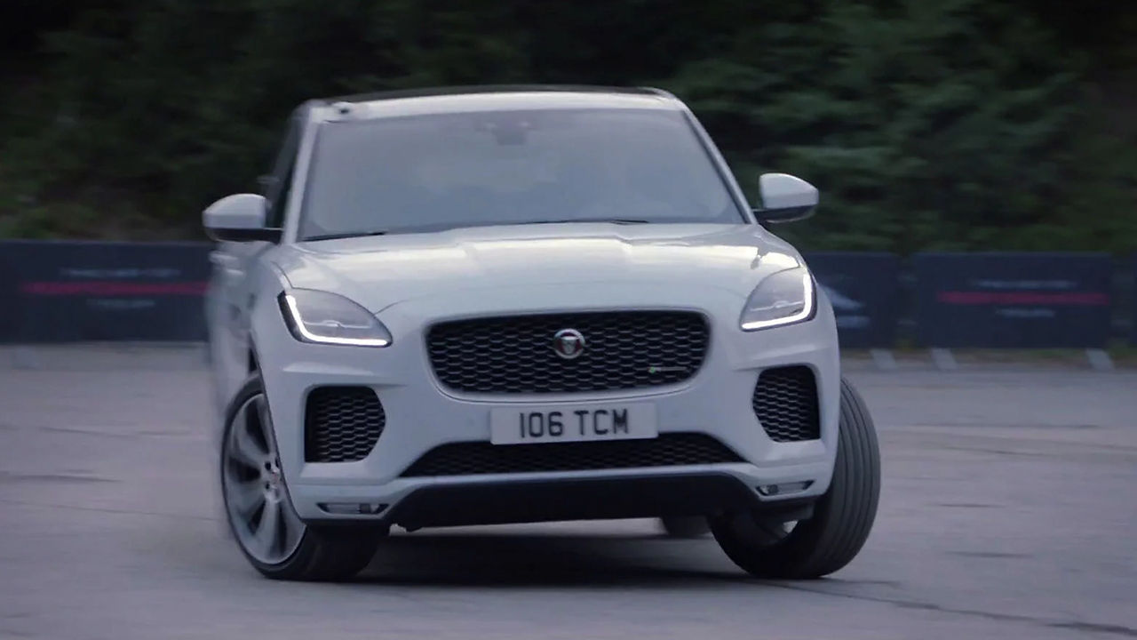 Jaguar E-PACE performing during the Tour