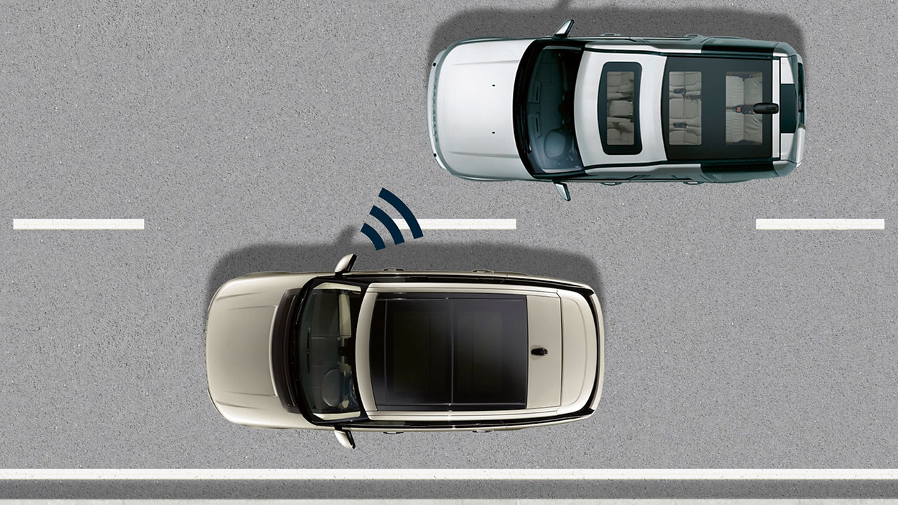 Blind Spot Warning System Illustration 