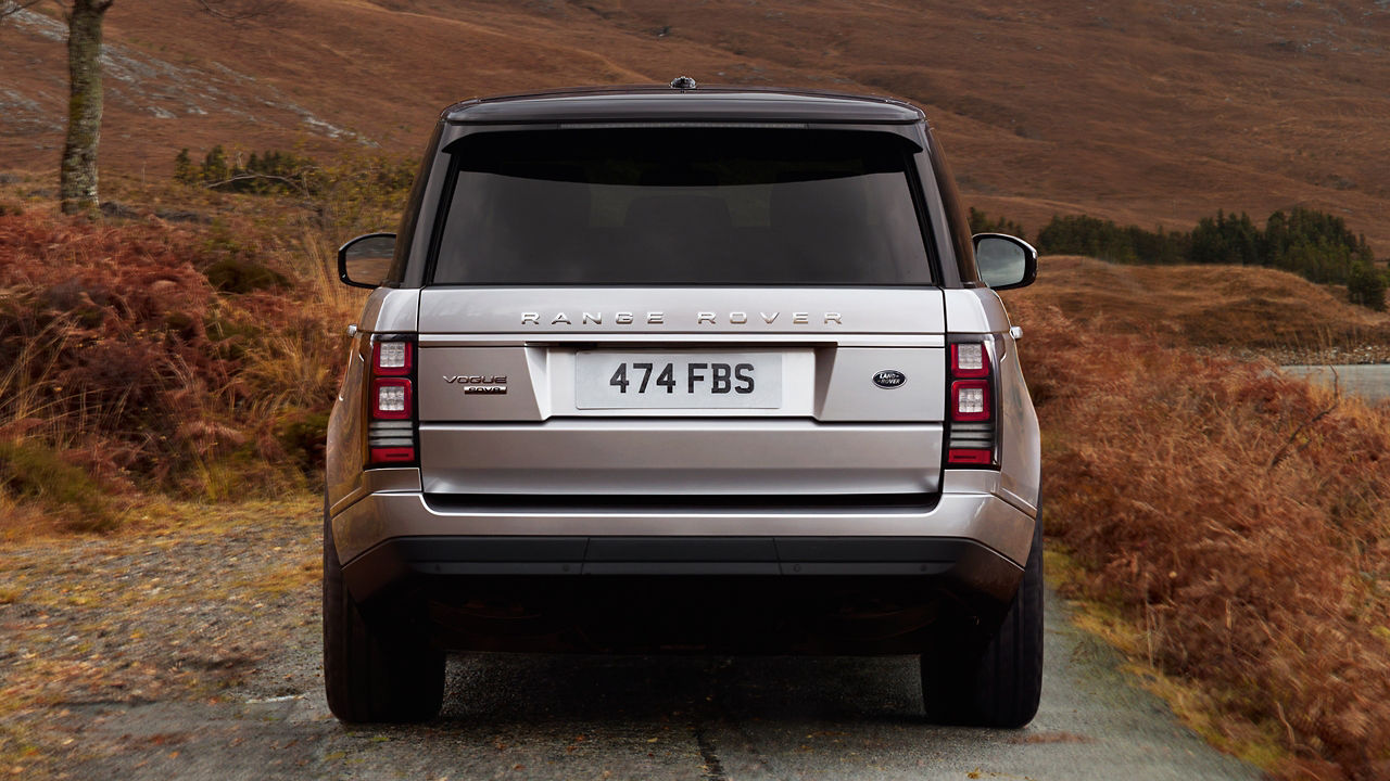 Range Rover Parked at Hilly Road