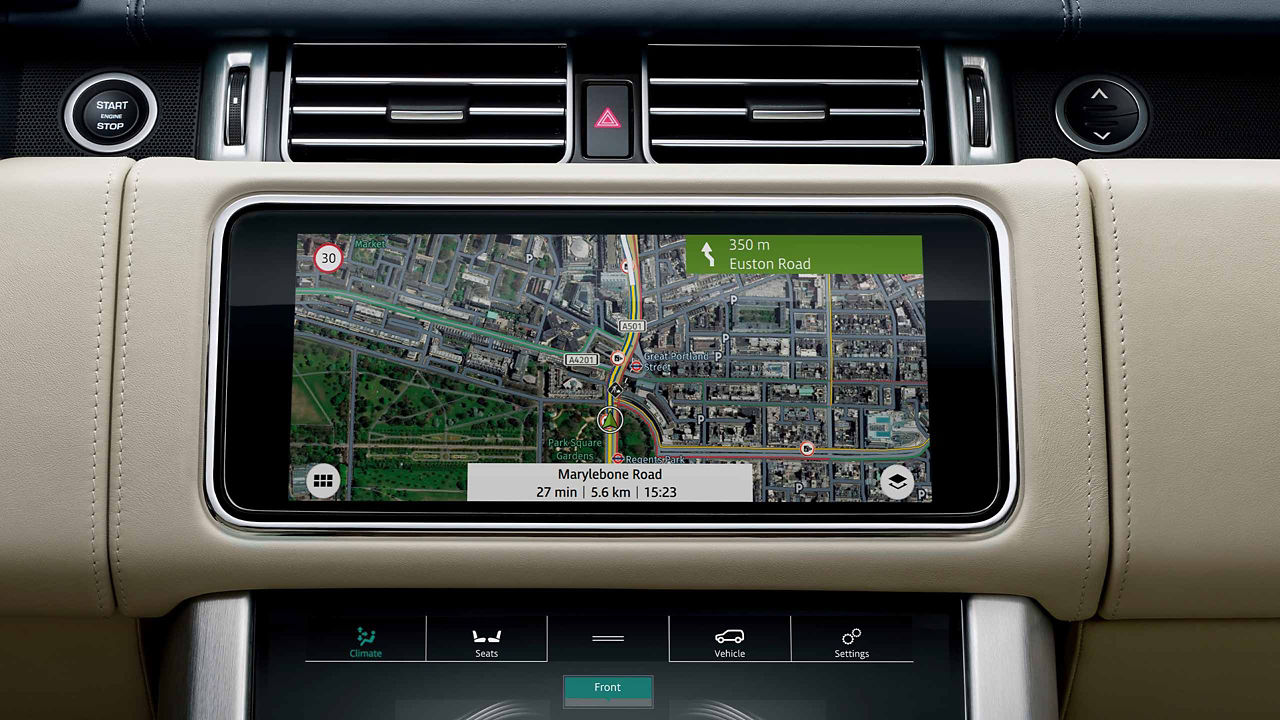 Range Rover Navigation System Features