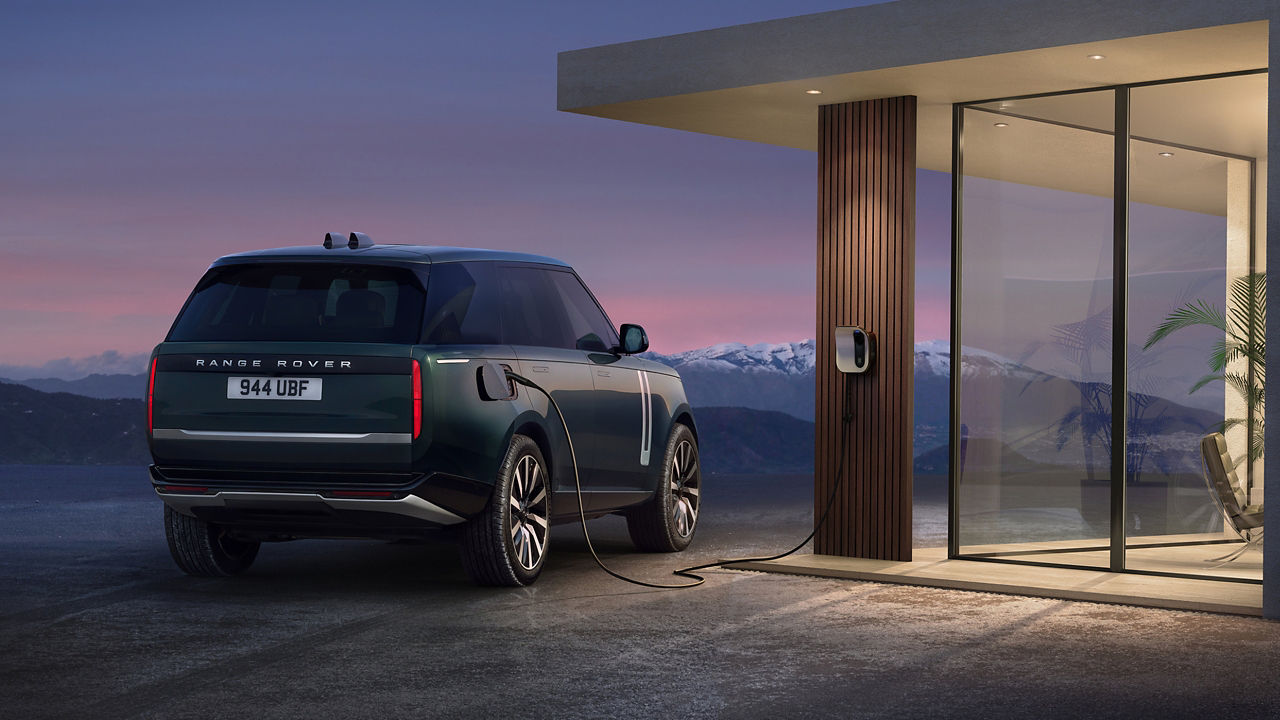 Range Rover Back View while on Charging