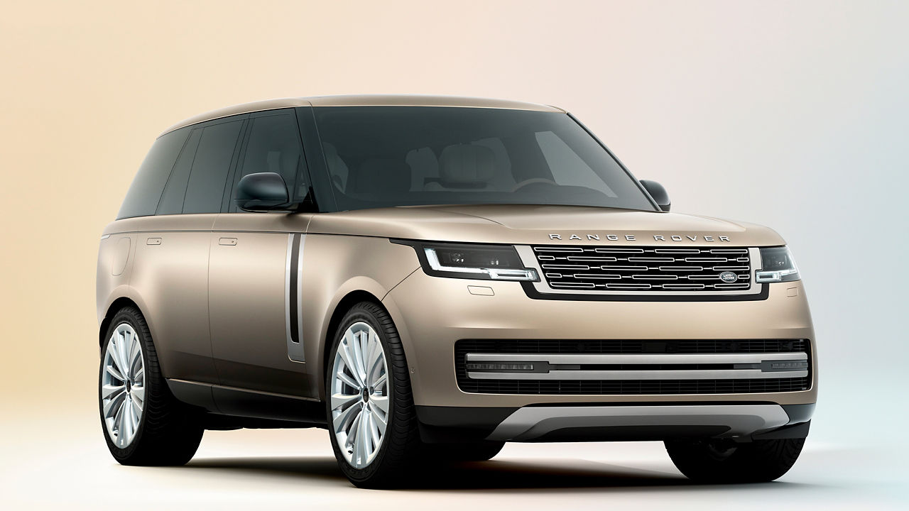 Luxury SUV three-quarter front view