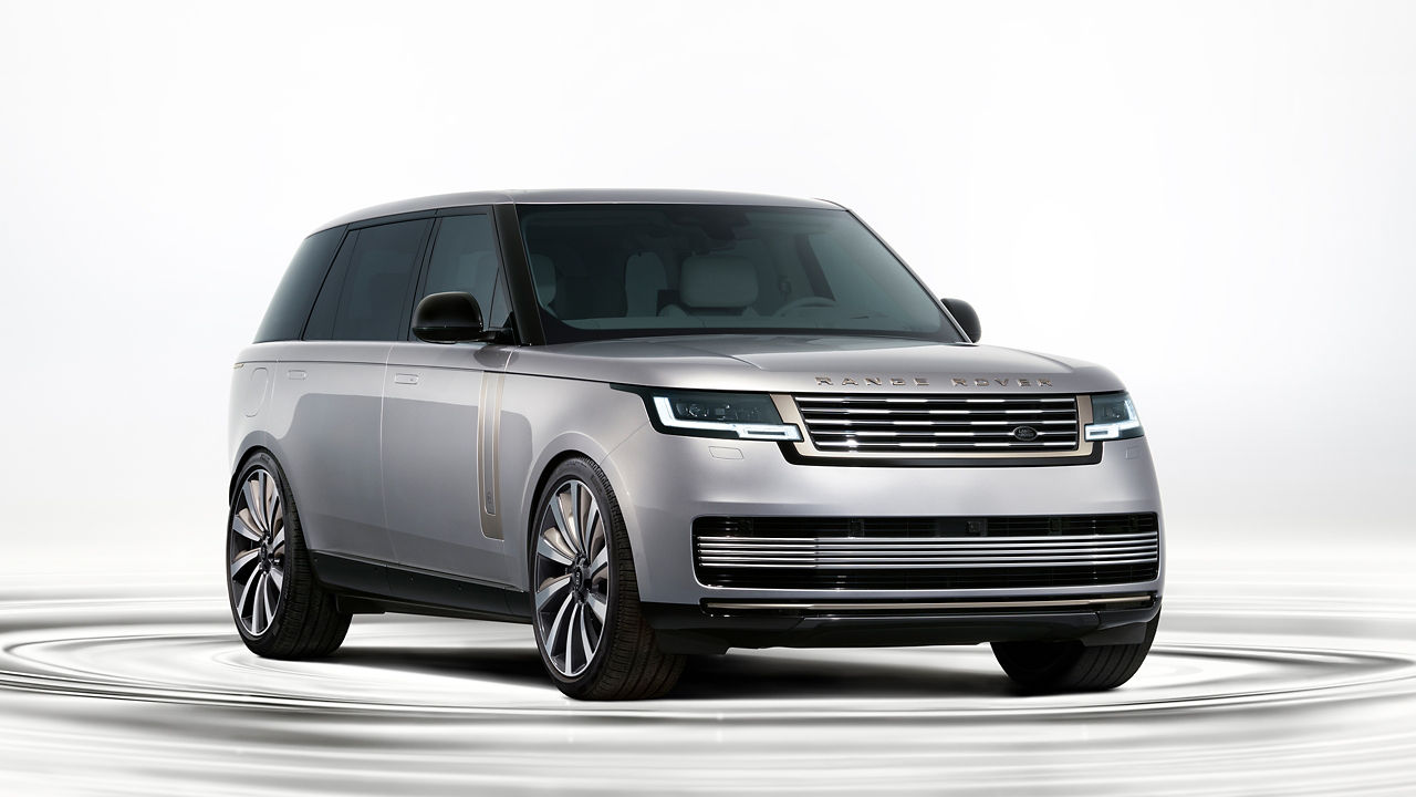 Range Rover SV ultra parked in studio