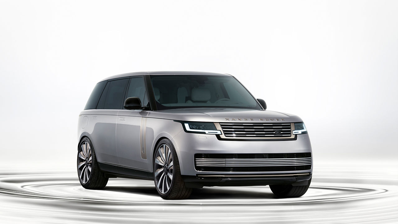 Range Rover SV ultra parked in studio