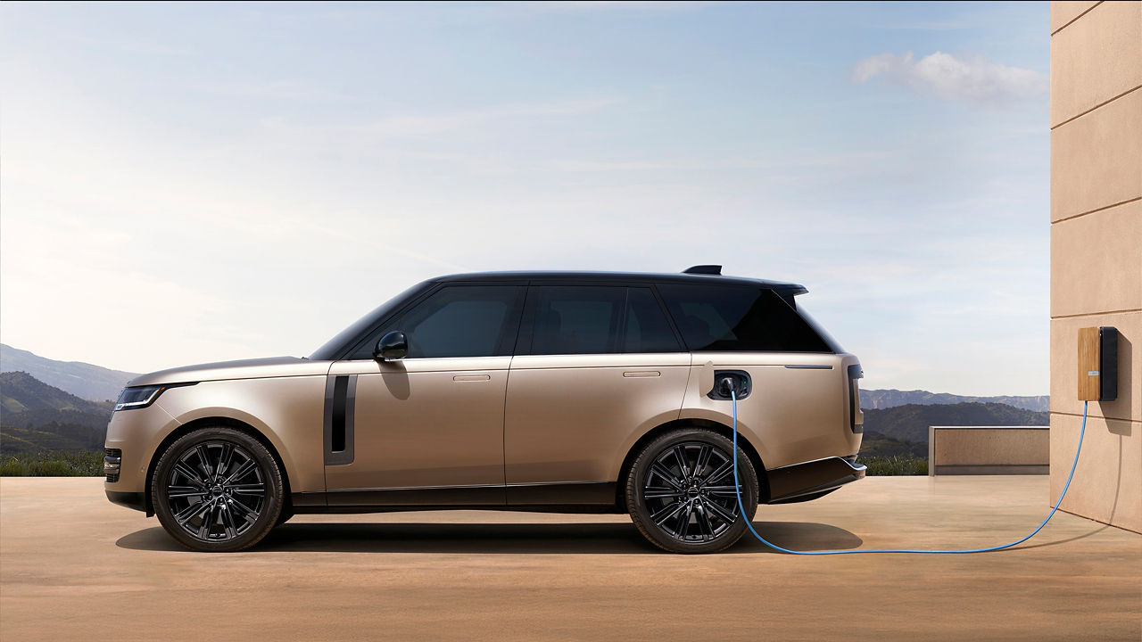 Range Rover side charging view