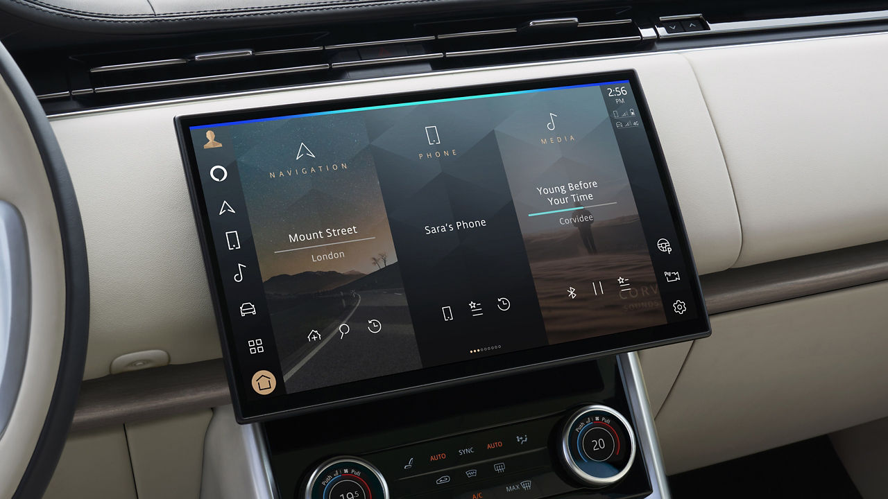 New Range Rover modern Infotainment System