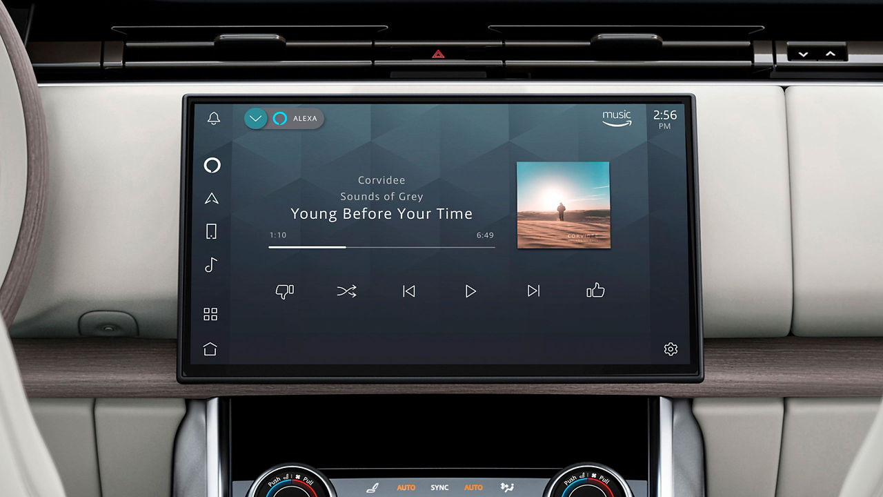 Alexa in Range Rover screen