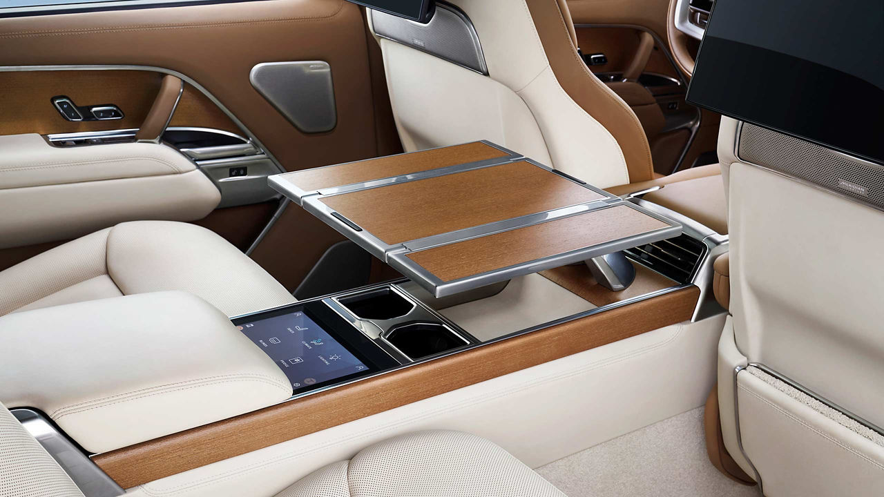 Interior view of the modern luxury car
