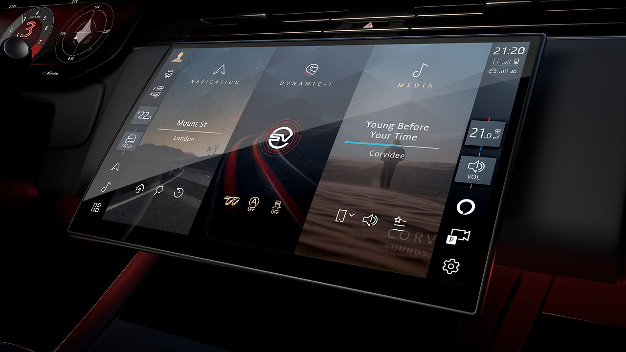 Range Rover Sport infotainment SV mode