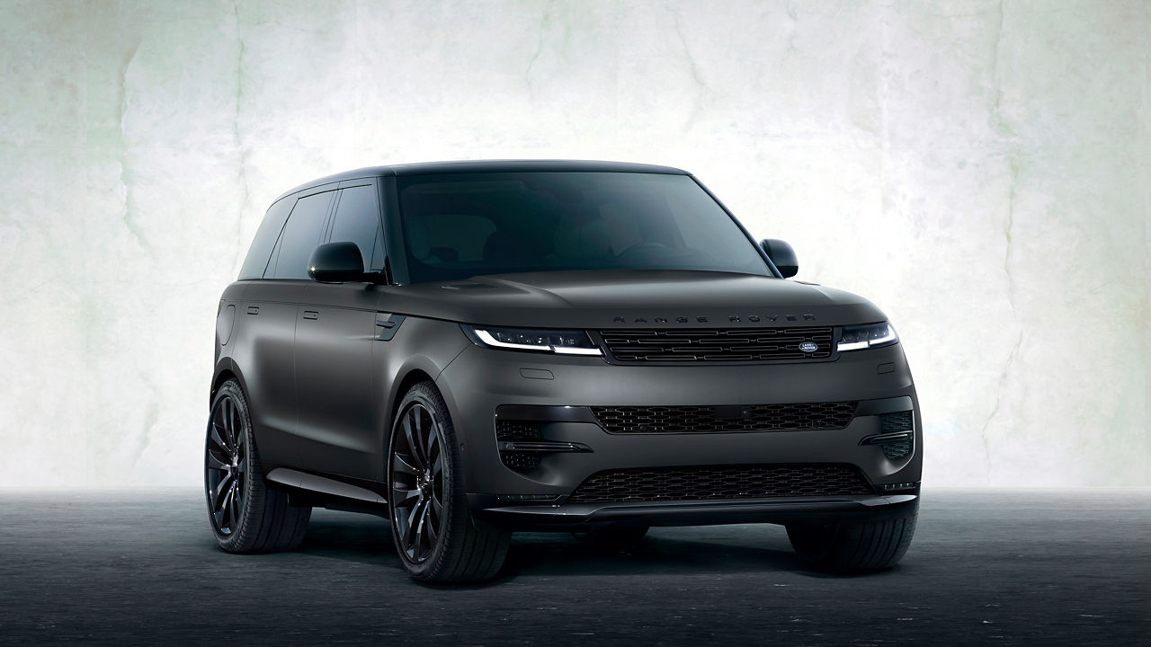 Range Rover Sports parked on showroom