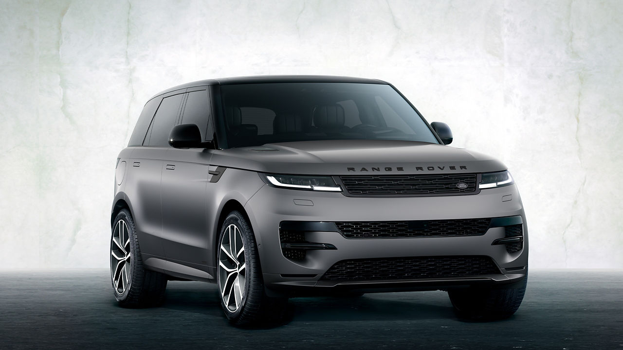 Side view of Range Rover Sport eiger grey