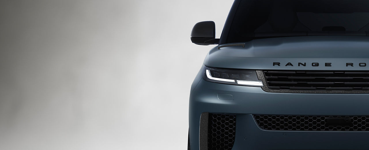 Half Front view of the Range Rover Sports