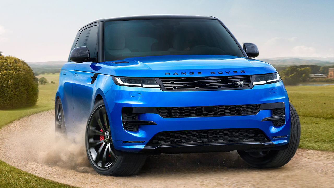 Range Rover Sports blue velocity drifting 