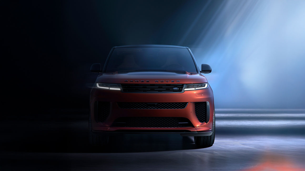 Range Rover Sports SV Carbon Parked On Surface front view