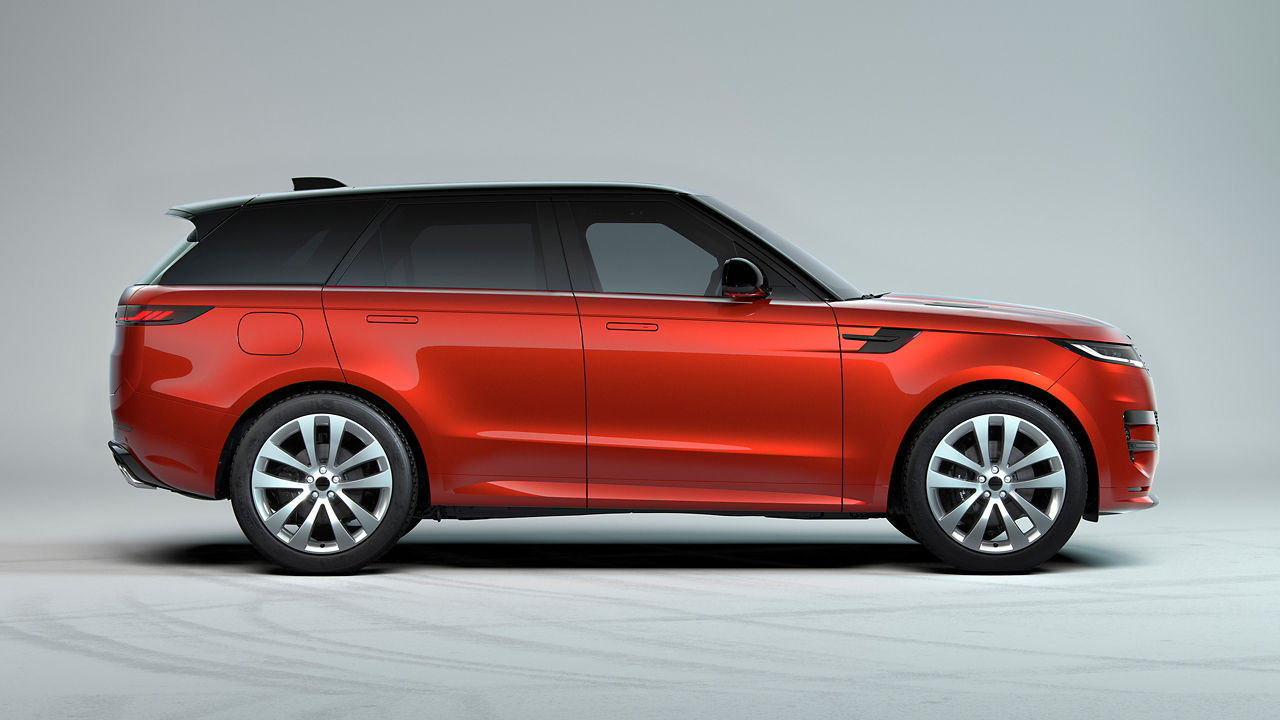 Range Rover Sports studio shot side view