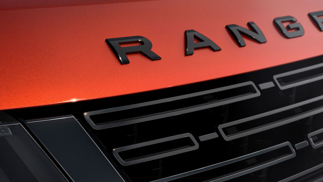 Range Rover Sports front grill with wordmark