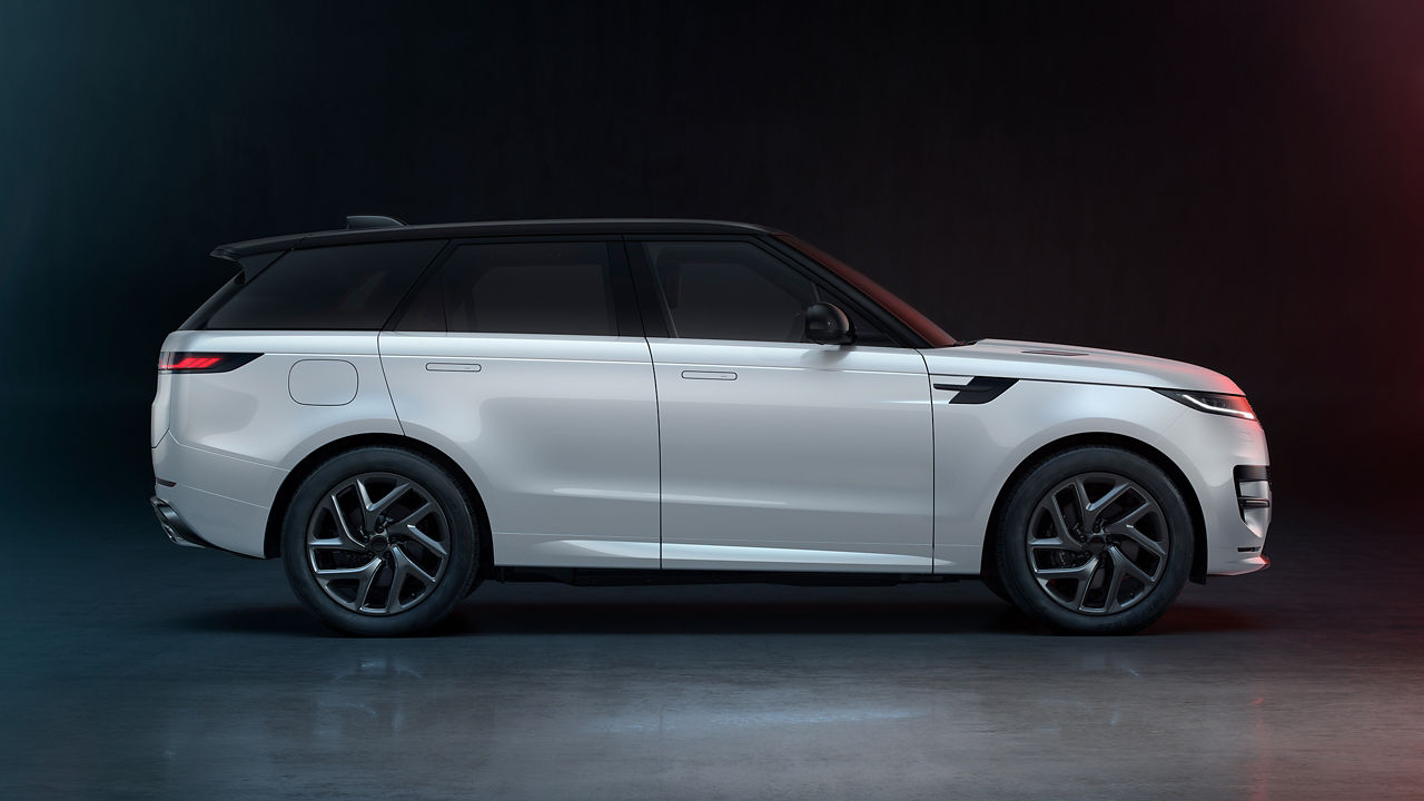 Range Rover Sports side view studio shot