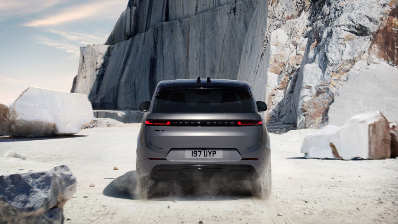 Range Rover Sport BEV Electric Car Back View