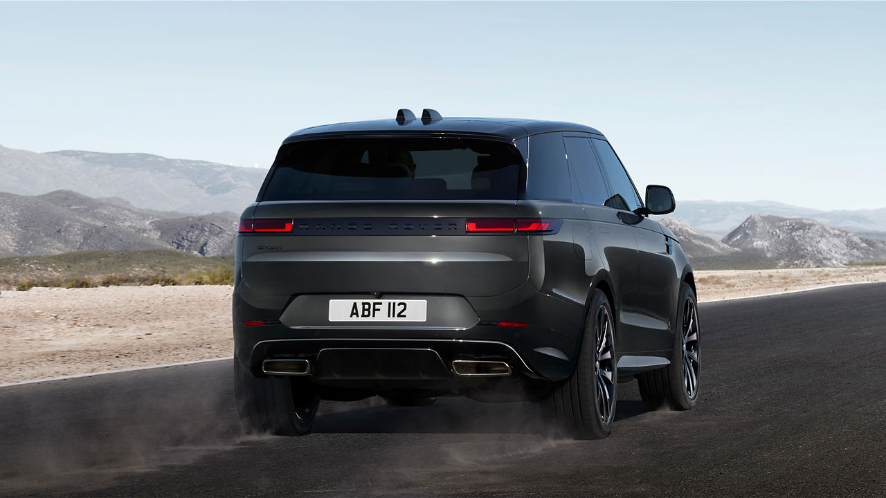 Range Rover Sport in Carpathian Grey rear view