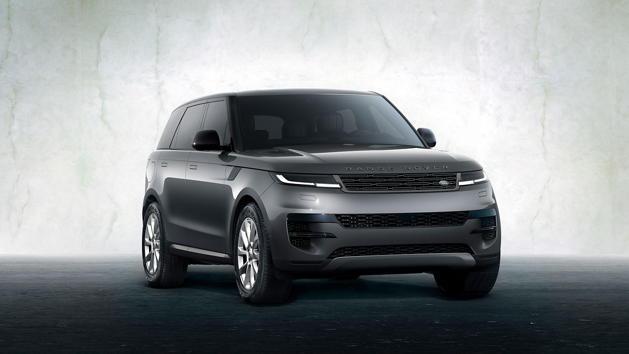 Representation of Range Rover Sport on grey textured background