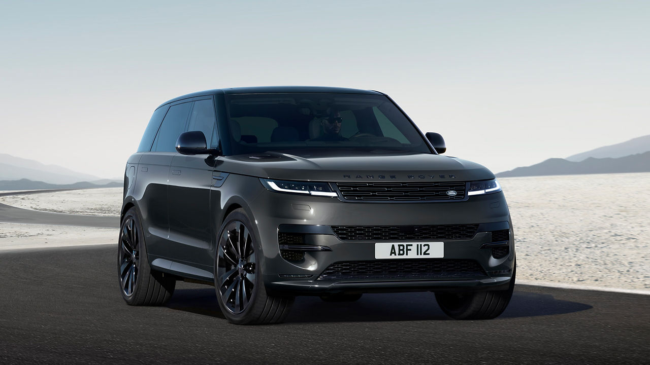 Range Rover Sport carpathian grey running on road