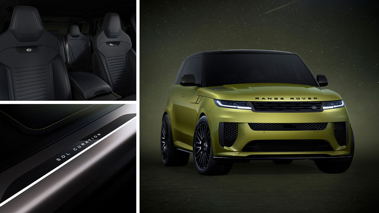 Montage of the Range Rover sports