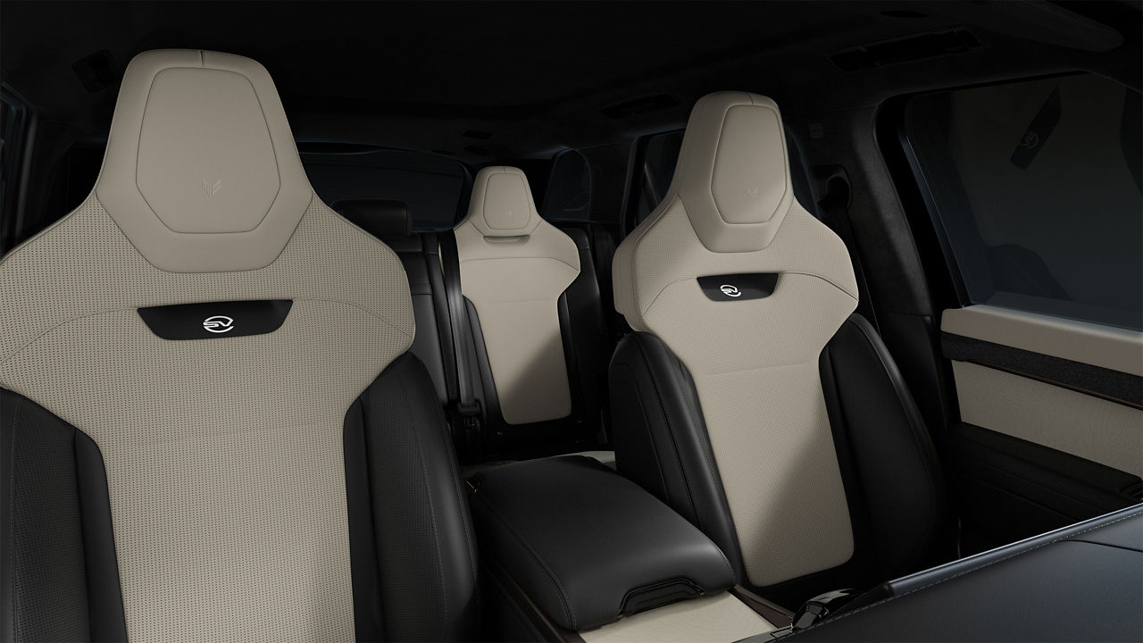 Range Rover sports view of seat 