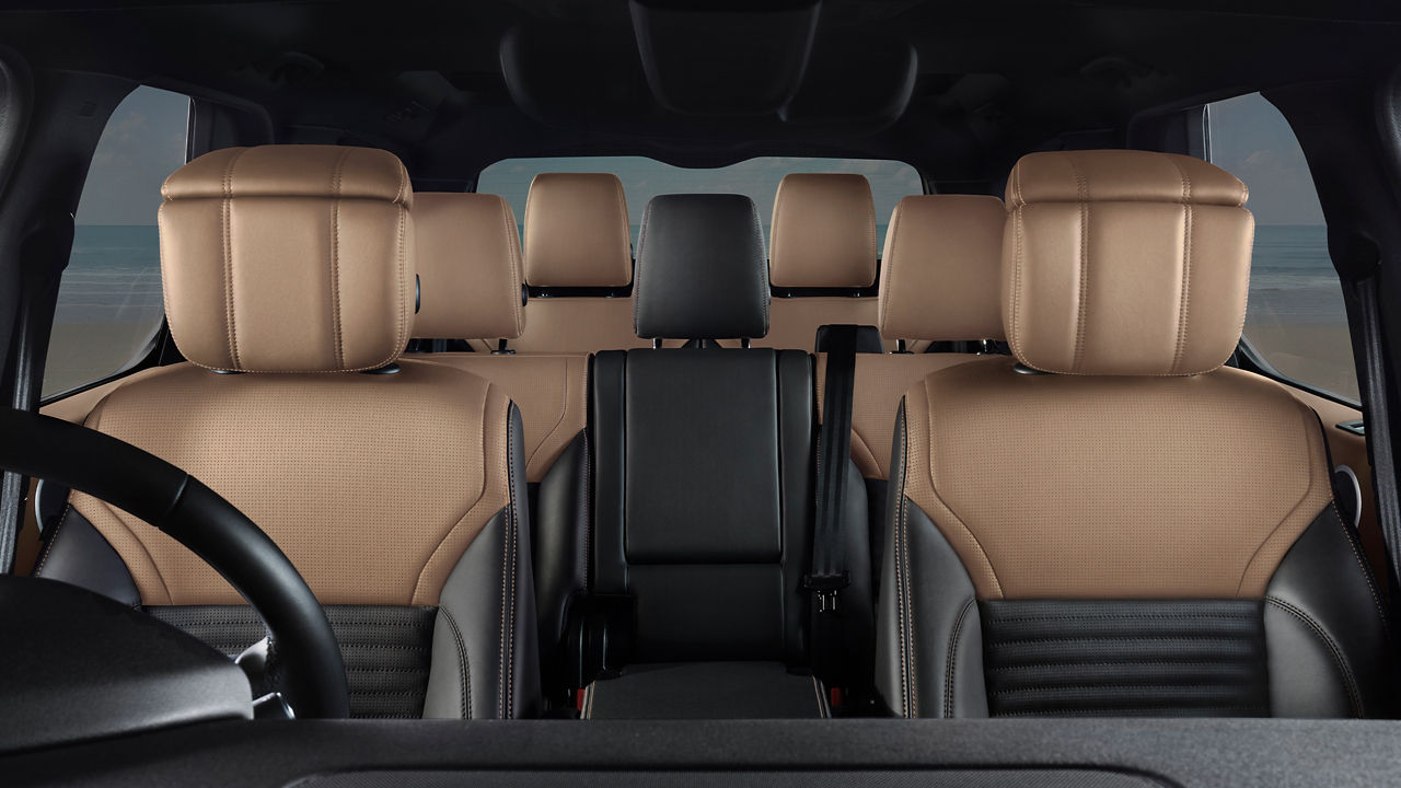 Discovery interior view of seats