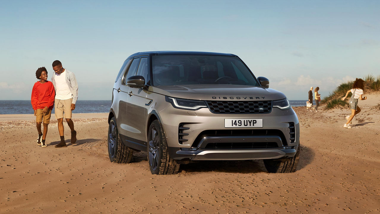 Range Rover Discovery on the beach