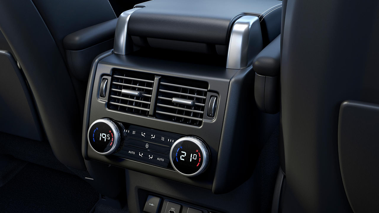 Rear climate control console within the Discovery