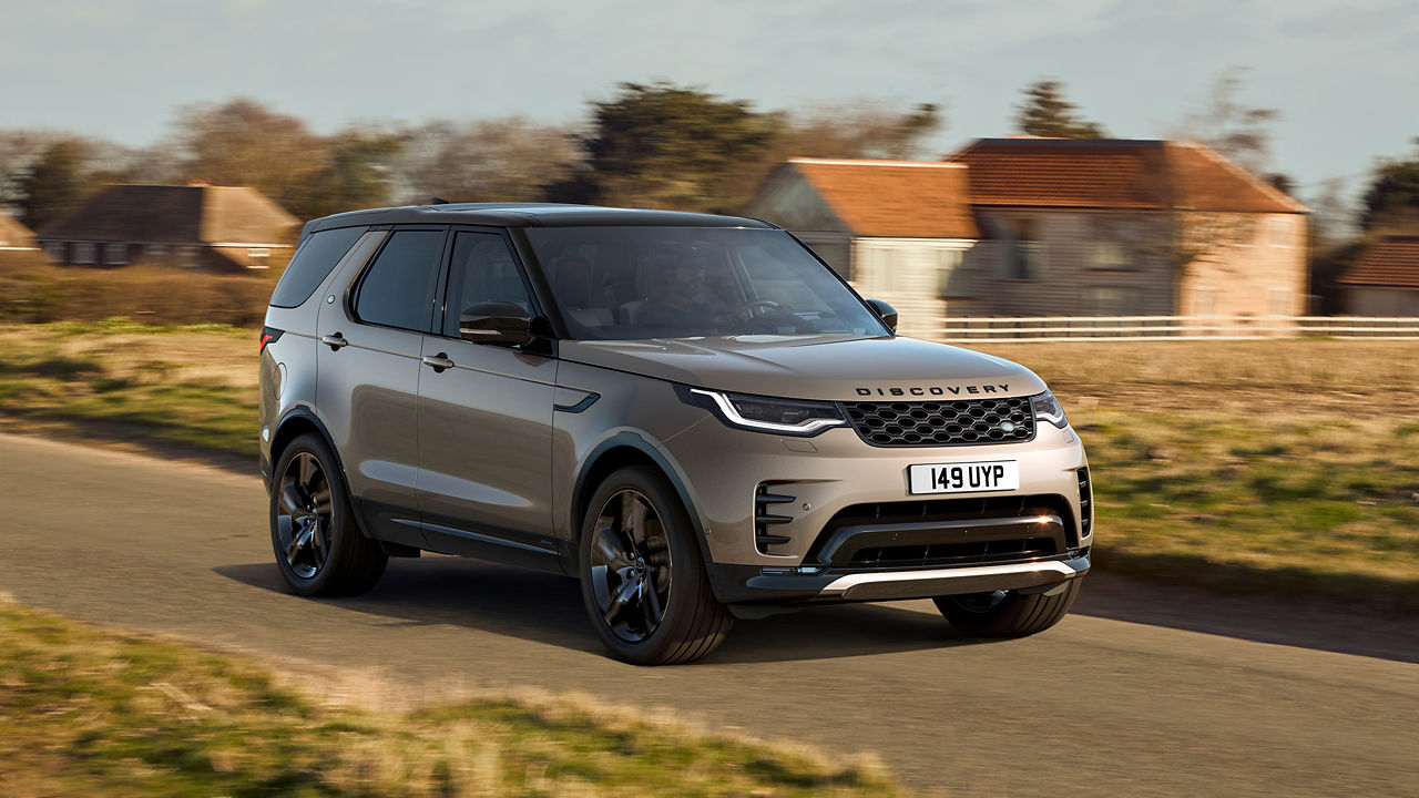 Discovery Sport Driving on City Runway Road