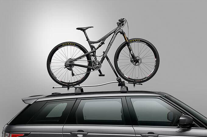 Rooftop bike rack accessory