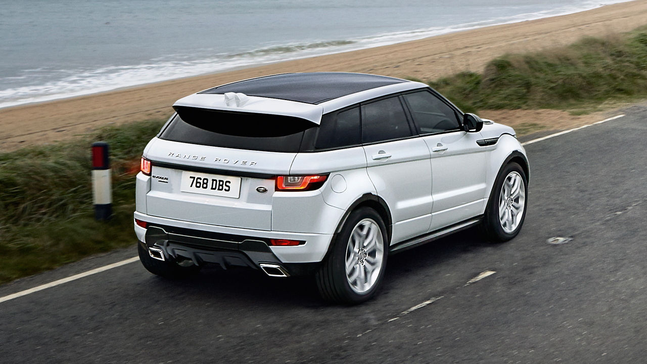 Land Rover Evoque Parked at Beach Side