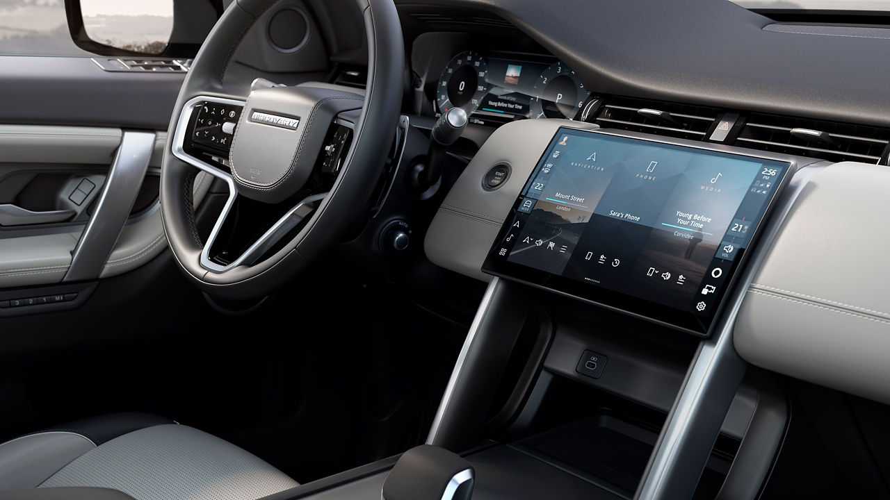 Discovery Sport interior dashboard and infotainment system