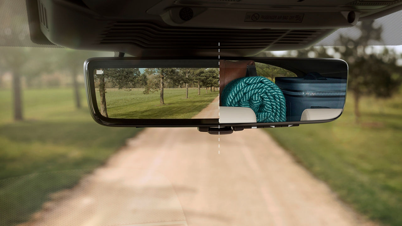 View of Discovery sport interior mirror 