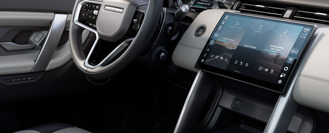 Discovery interior infotainment system