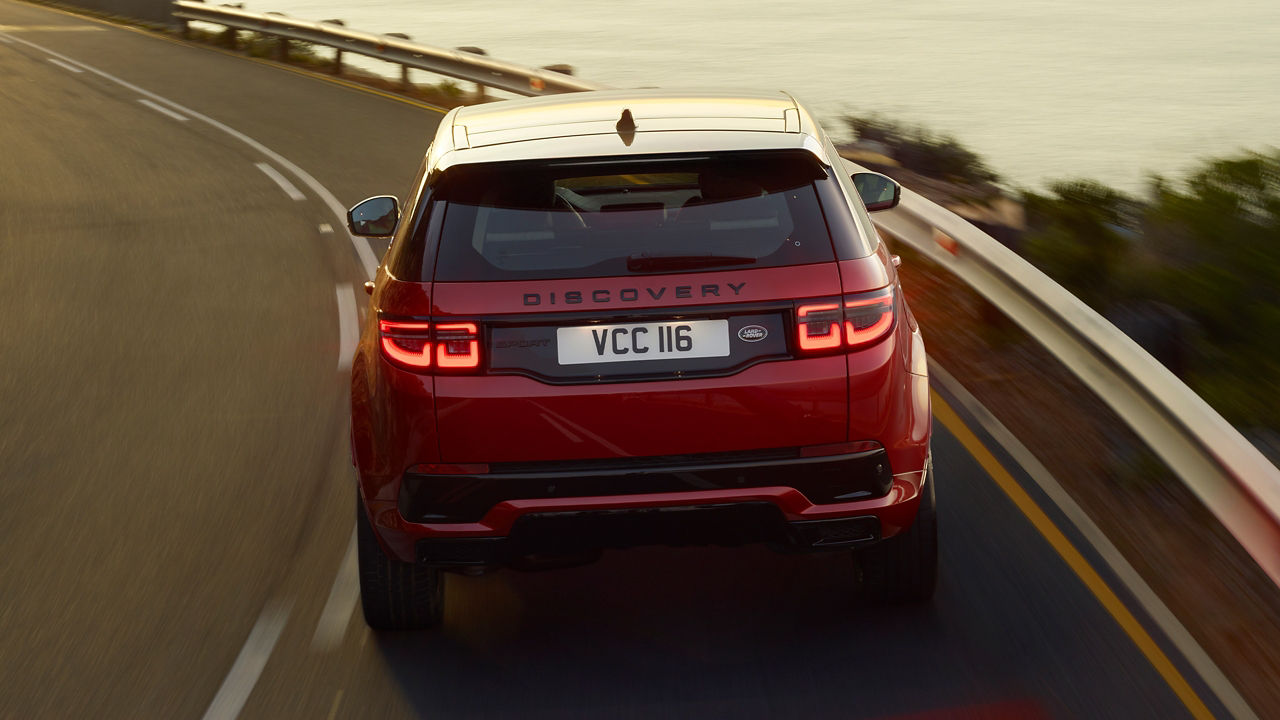 Discovery Sport Driving on Bridge Runway Road