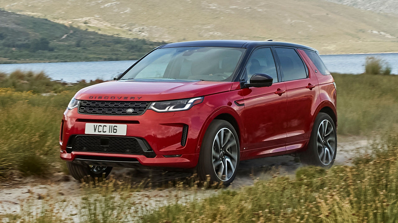 Parked Discovery Sport At River Side Road