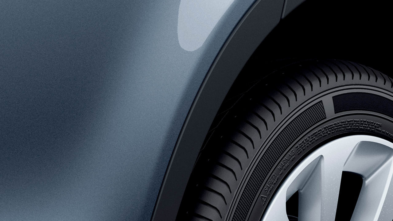 Land Rover Discovery Sport close view of tyre