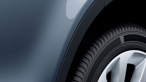 Land Rover Discovery Sport close view of tyre