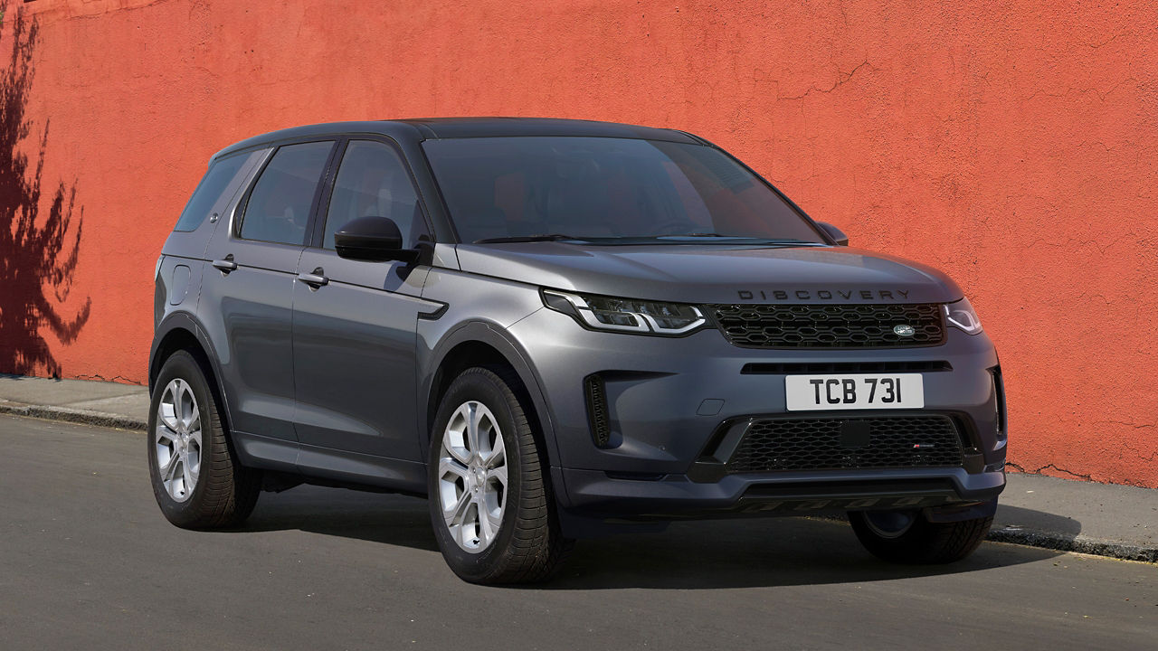 Discovery Sport Parked Against Red Wall