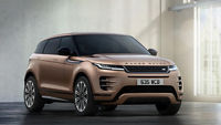 Range Rover Evoque standing on motor showroom