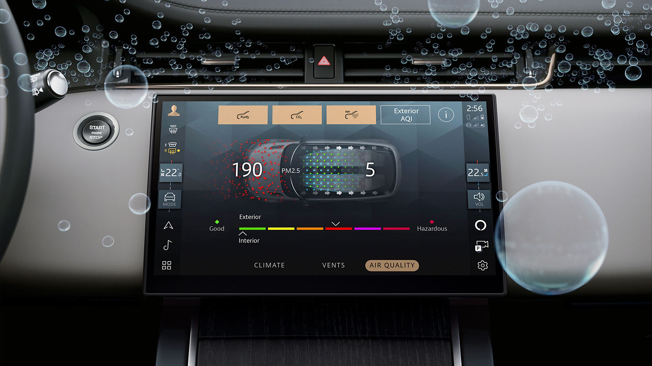 Range Rover Evoque infotainment system