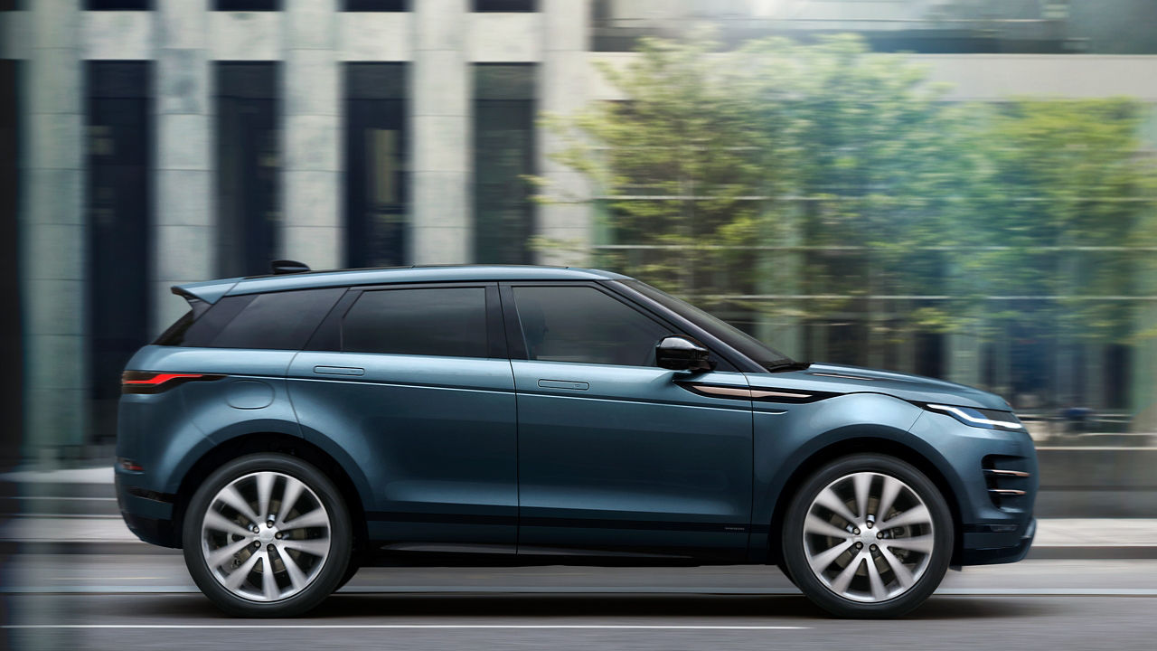 Side view of the Range Rover Evoque