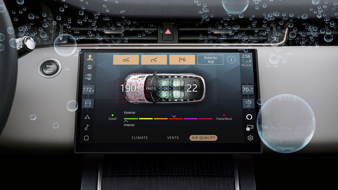 Range Rover Evoque infotainment system