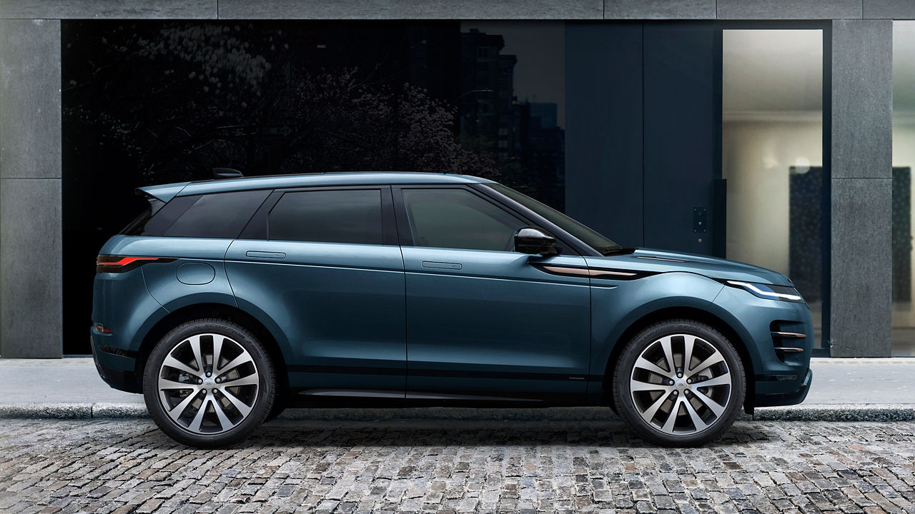 Side view of Range Rover Evoque