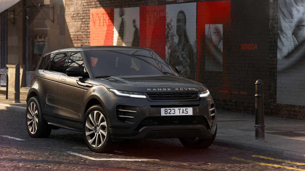 Range Rover Evoque Parked 3/4th side view