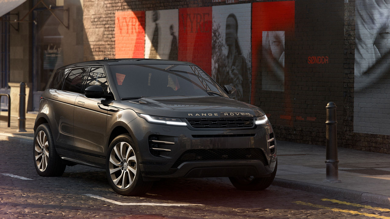 Range Rover Evoque Parked 3/4th side view
